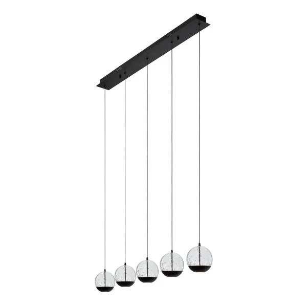 Lucide SENTUBAL - Hanglamp - LED Dimb. - 5x5,3W 2700K - Zwart - detail 4